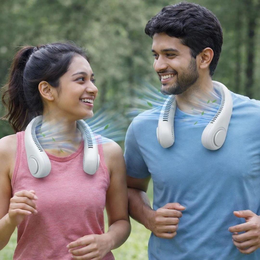 CoolBreeze™ Portable Neck Fan – Hands Free Summer Cooling